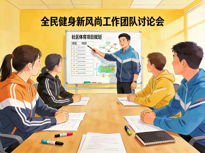 全民健身新风尚工作团队讨论会 - 团队成员规划社区体育项目
