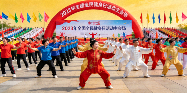 2023年全国全民健身日活动主会场 - 群众集体健身表演