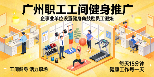 广州职工工间健身推广 - 企事业单位设置健身角鼓励员工锻炼