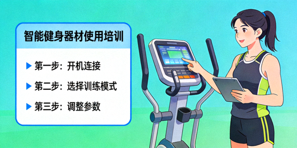 智能健身器材使用培训 - 指导员讲解智能健身器材操作方法