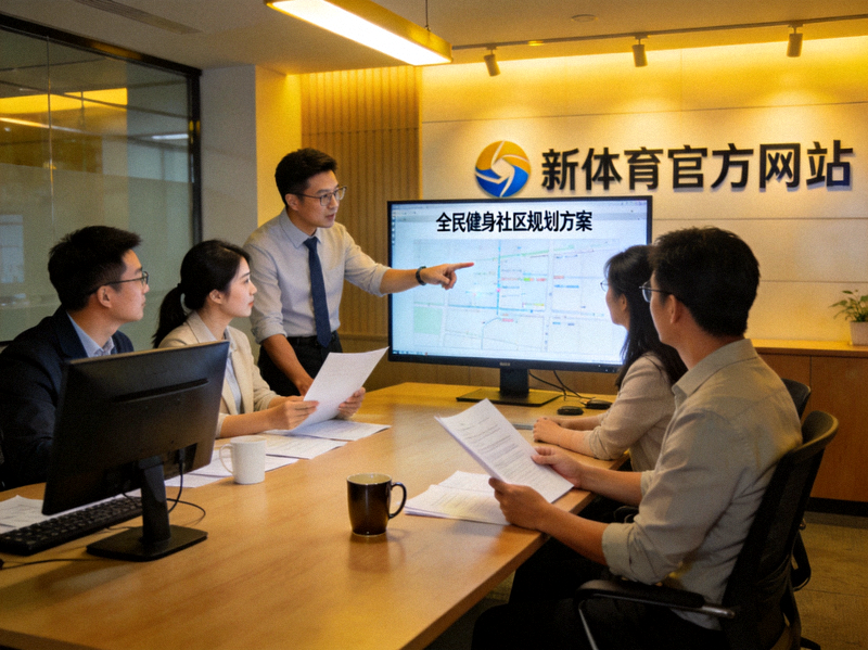 新体育官方网站团队工作场景 - 工作人员正在讨论全民健身社区规划方案