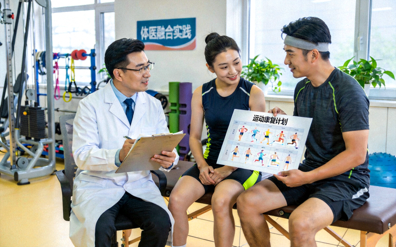 体医融合实践场景 - 医生与健身教练共同为患者制定运动康复计划