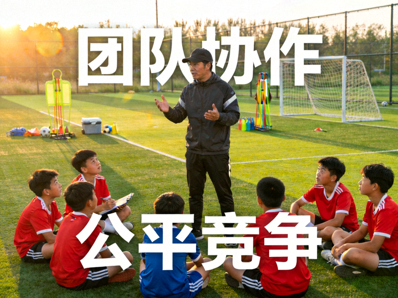 青少年足球训练中教练教导团队协作与公平竞争精神