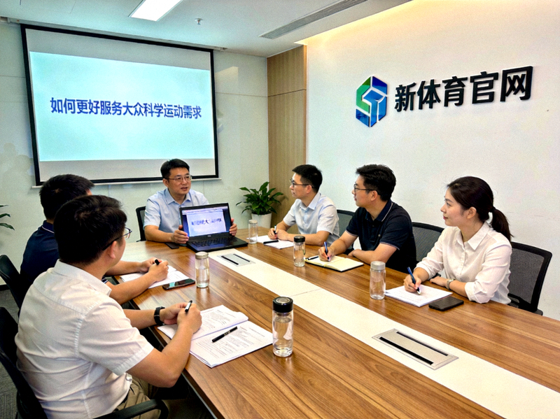新体育官网团队会议场景 - 讨论如何更好服务大众科学运动需求