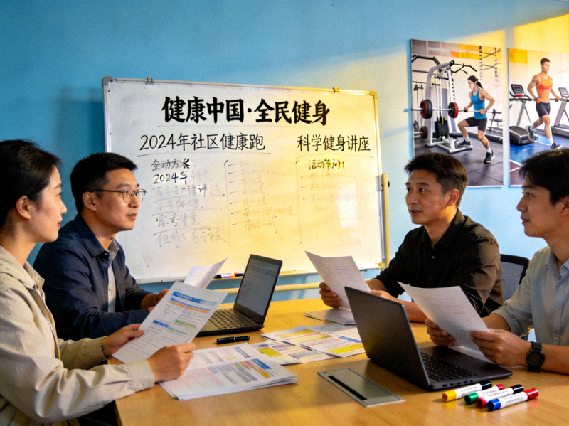 全民健身宣传团队工作场景 - 策划健康主题活动