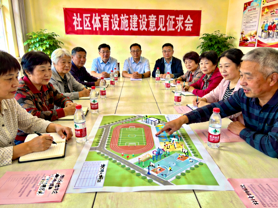 居民代表座谈会现场 - 听取对社区体育设施建设的意见与建议