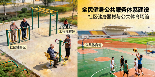 全民健身公共服务体系建设 - 社区健身器材与公共体育场馆