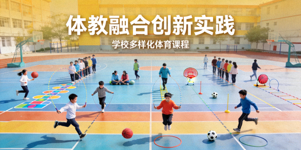 学校学生在体育课上参与多样化运动 - 体教融合创新实践