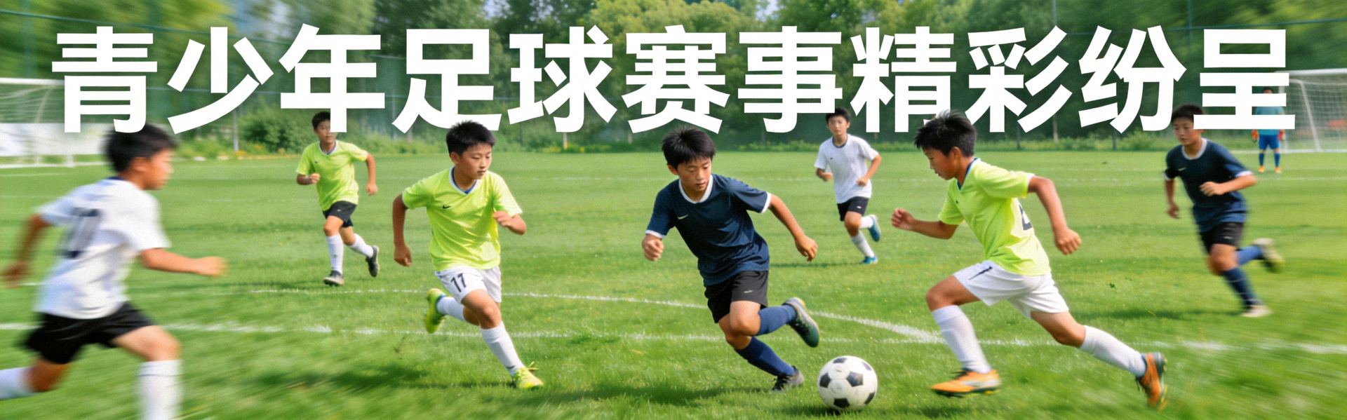 青少年足球赛事精彩纷呈 - 年轻球员在绿茵场上奋力拼搏